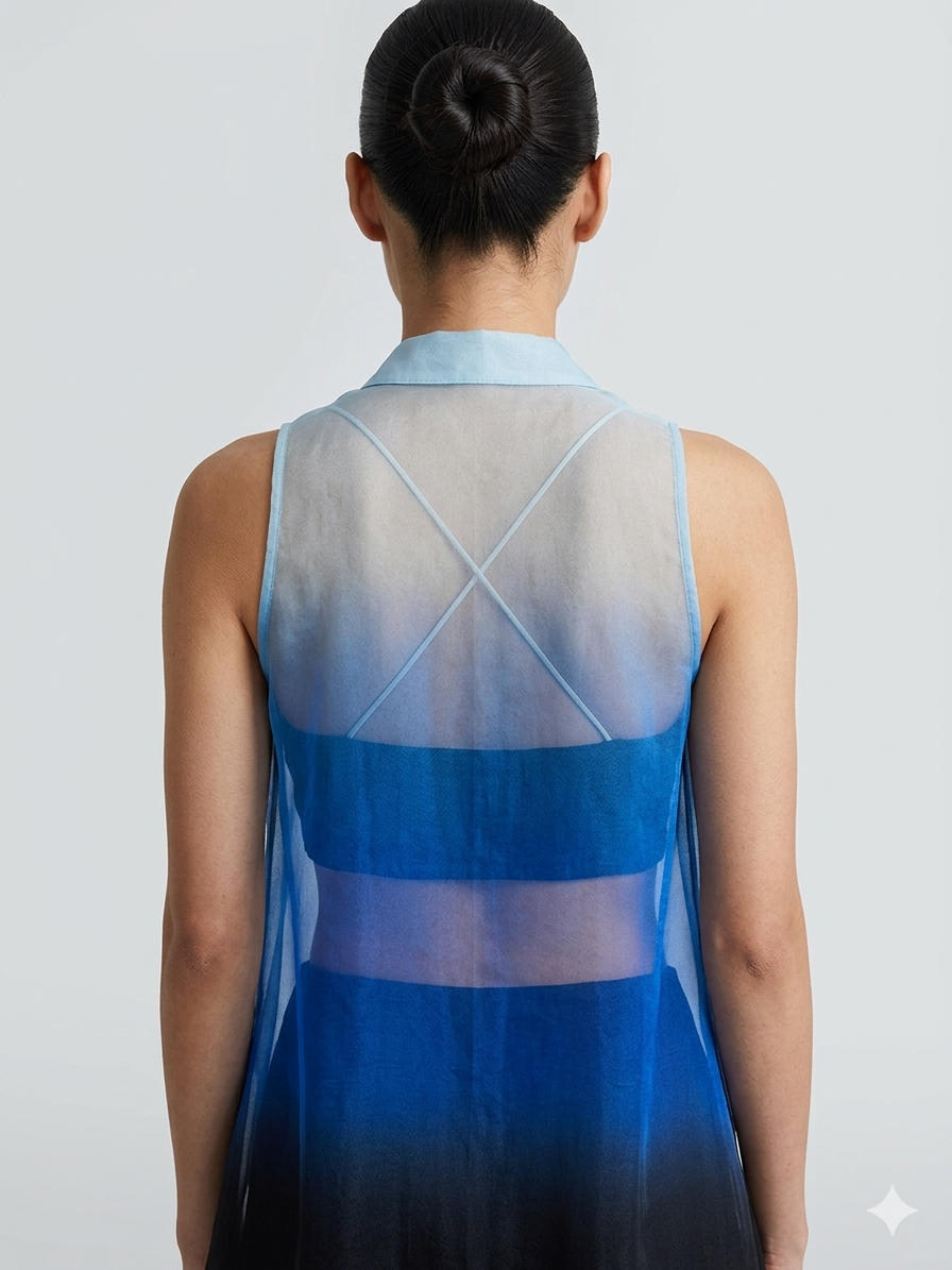 Ombre Organza Harem Set