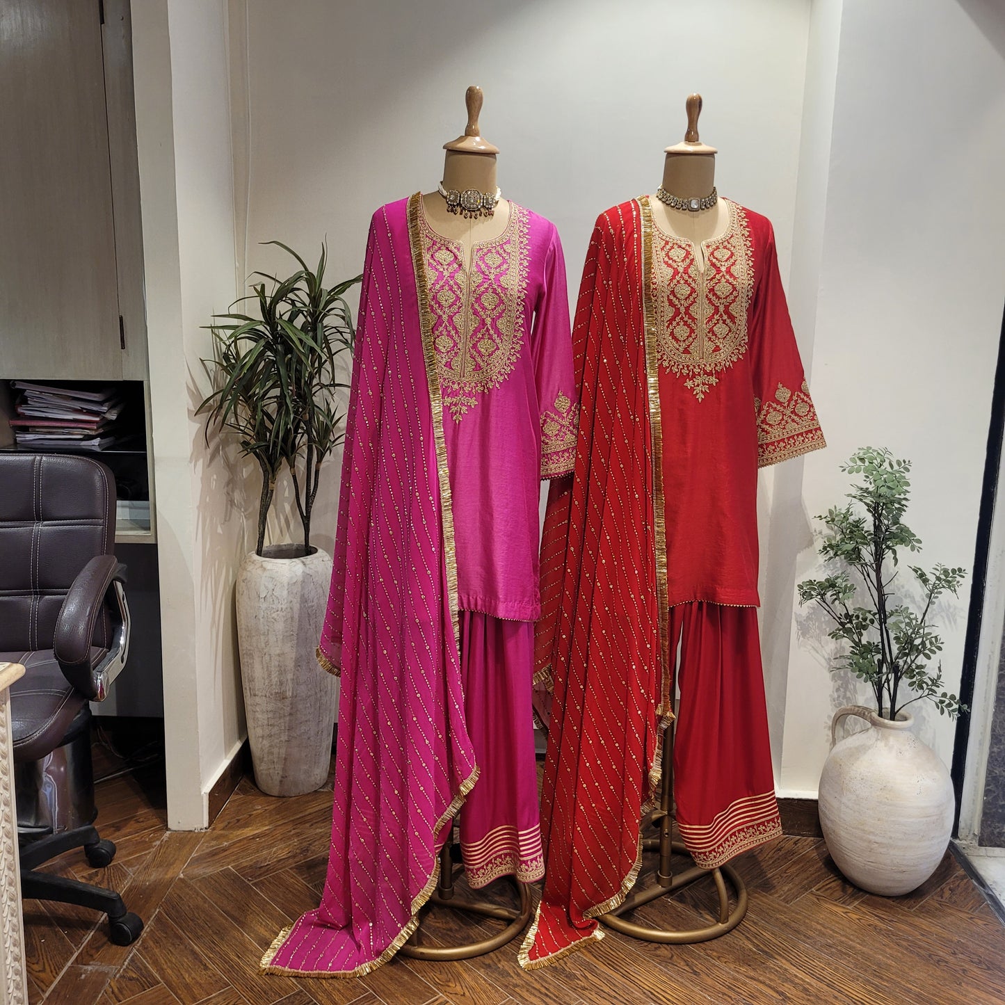 Dupatta georgette with Mukesh work