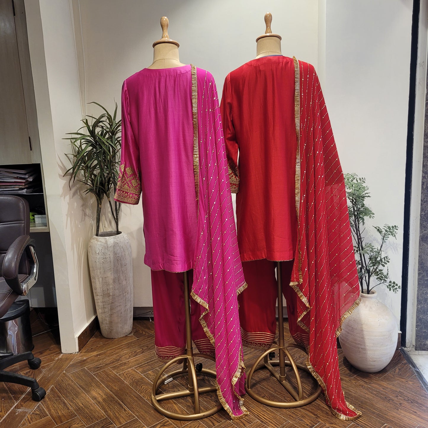 Dupatta georgette with Mukesh work