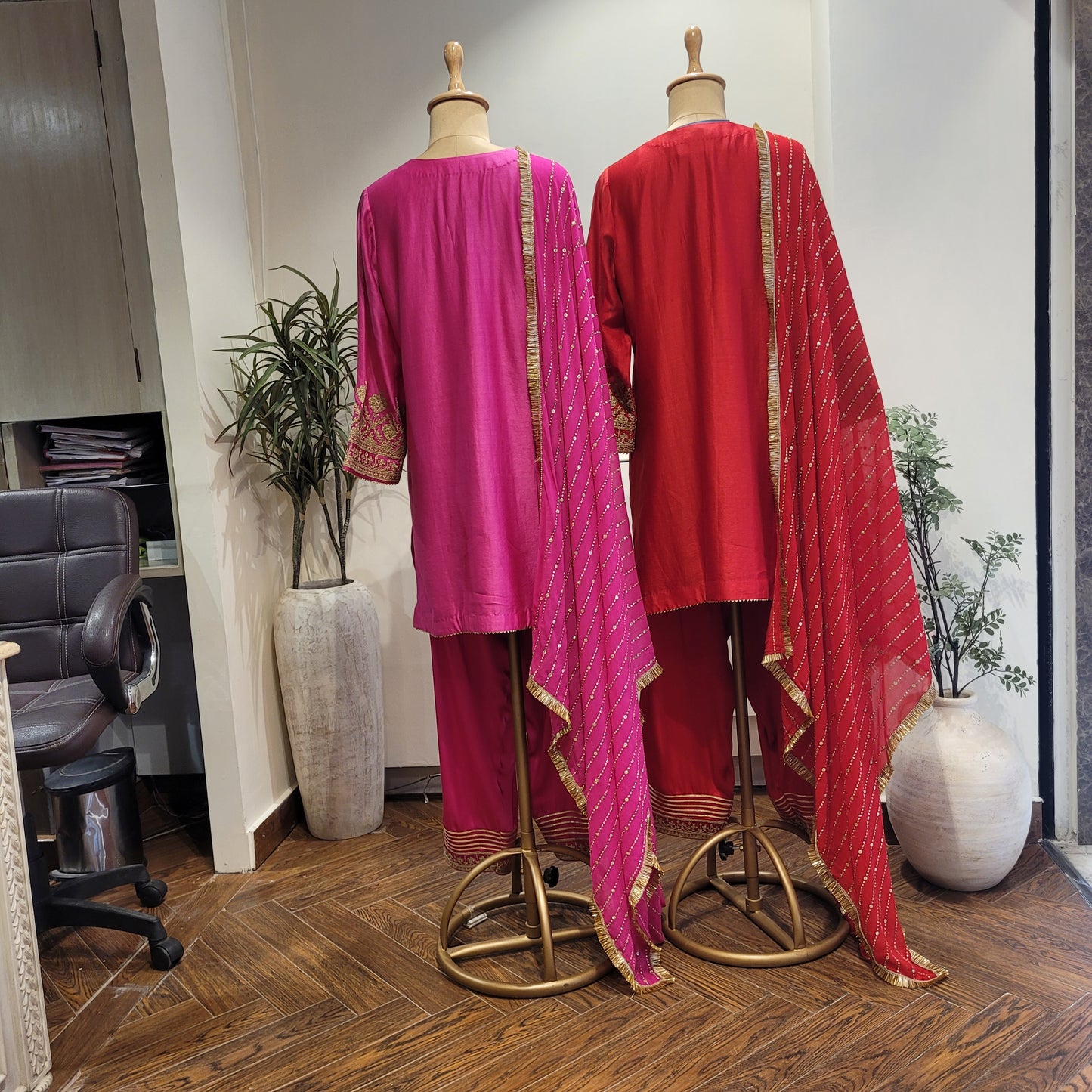 Dupatta georgette with Mukesh work
