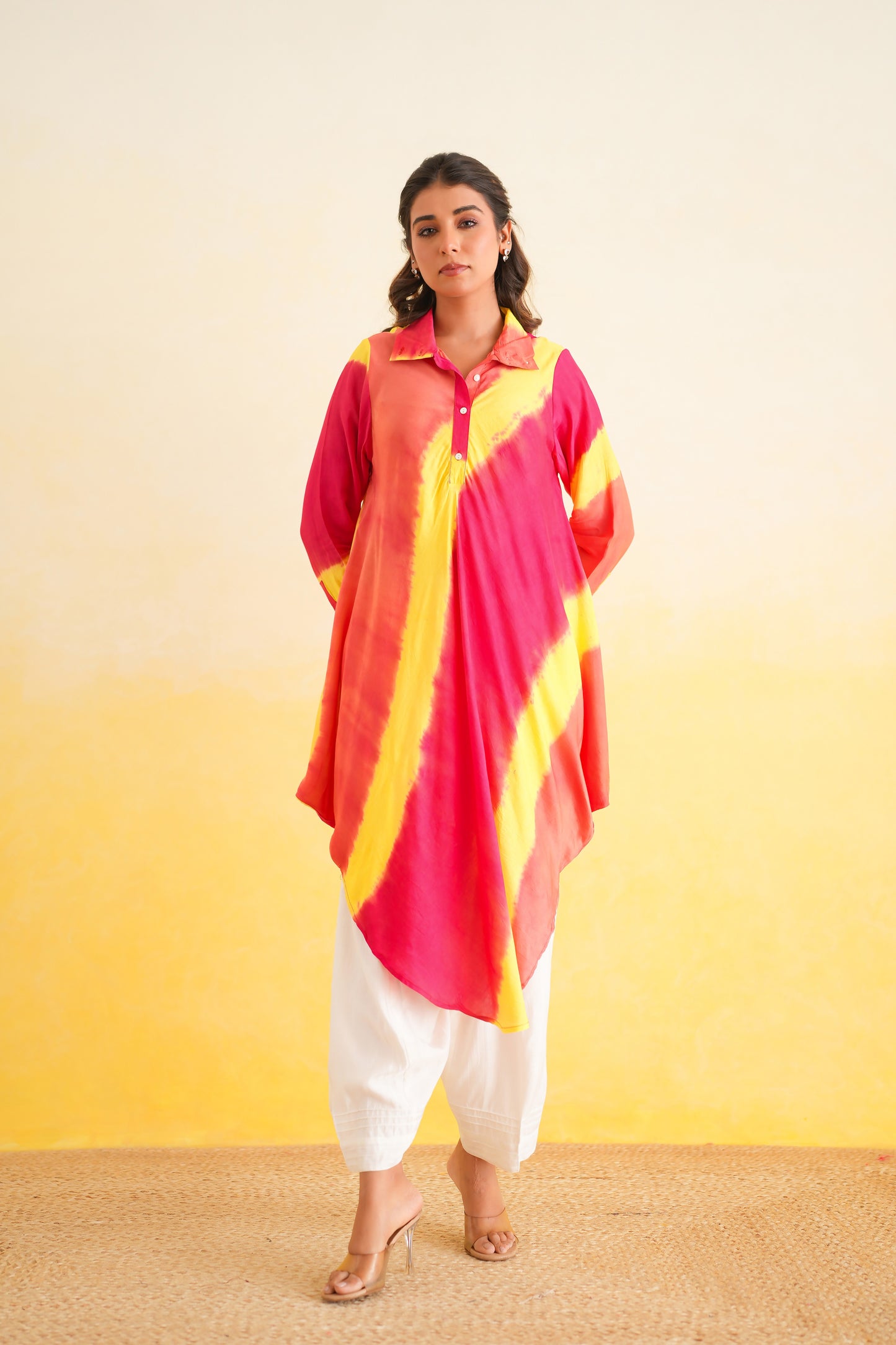 Shibori Kurta with Salwar (Set of 2)