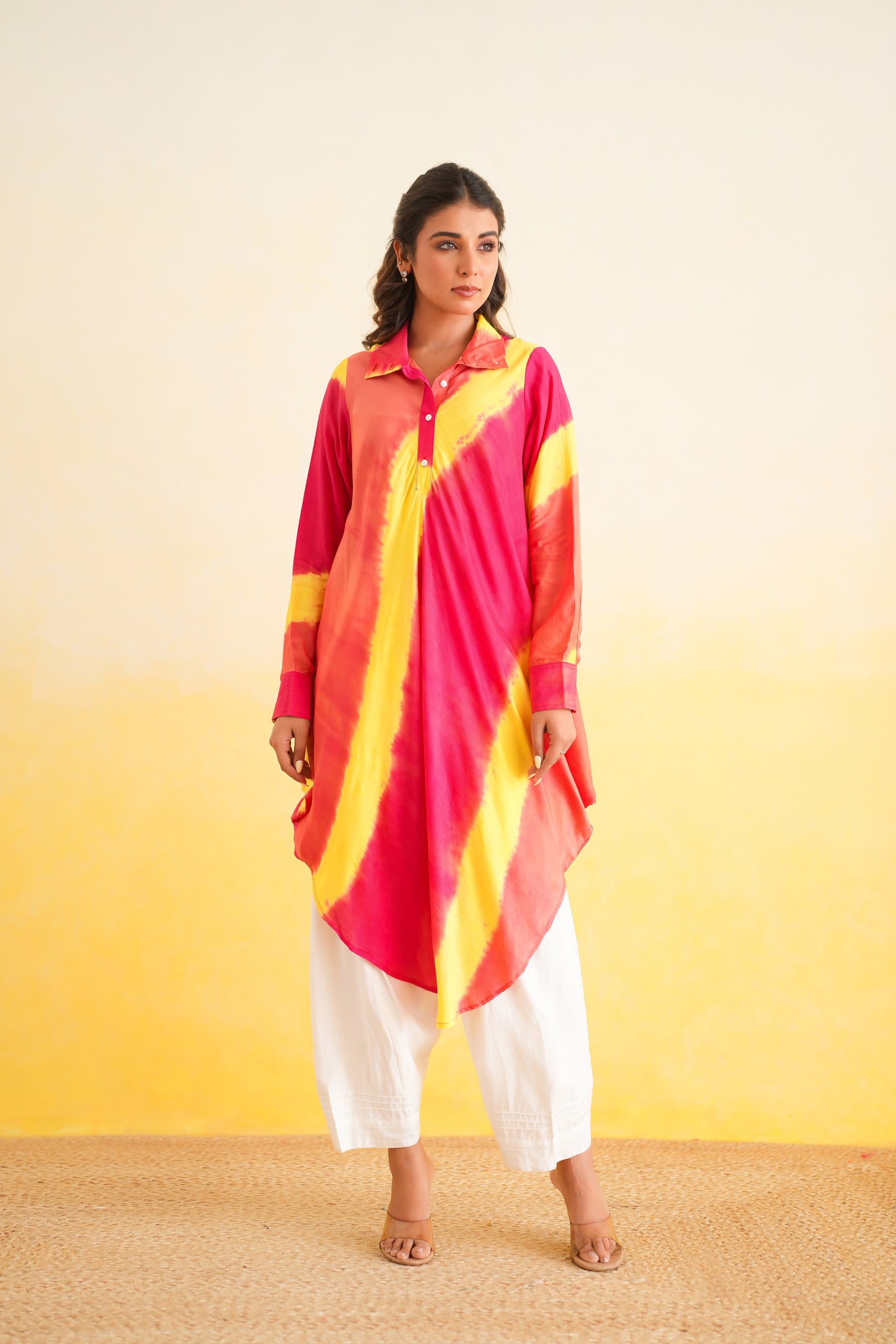 Shibori Kurta with Salwar (Set of 2)