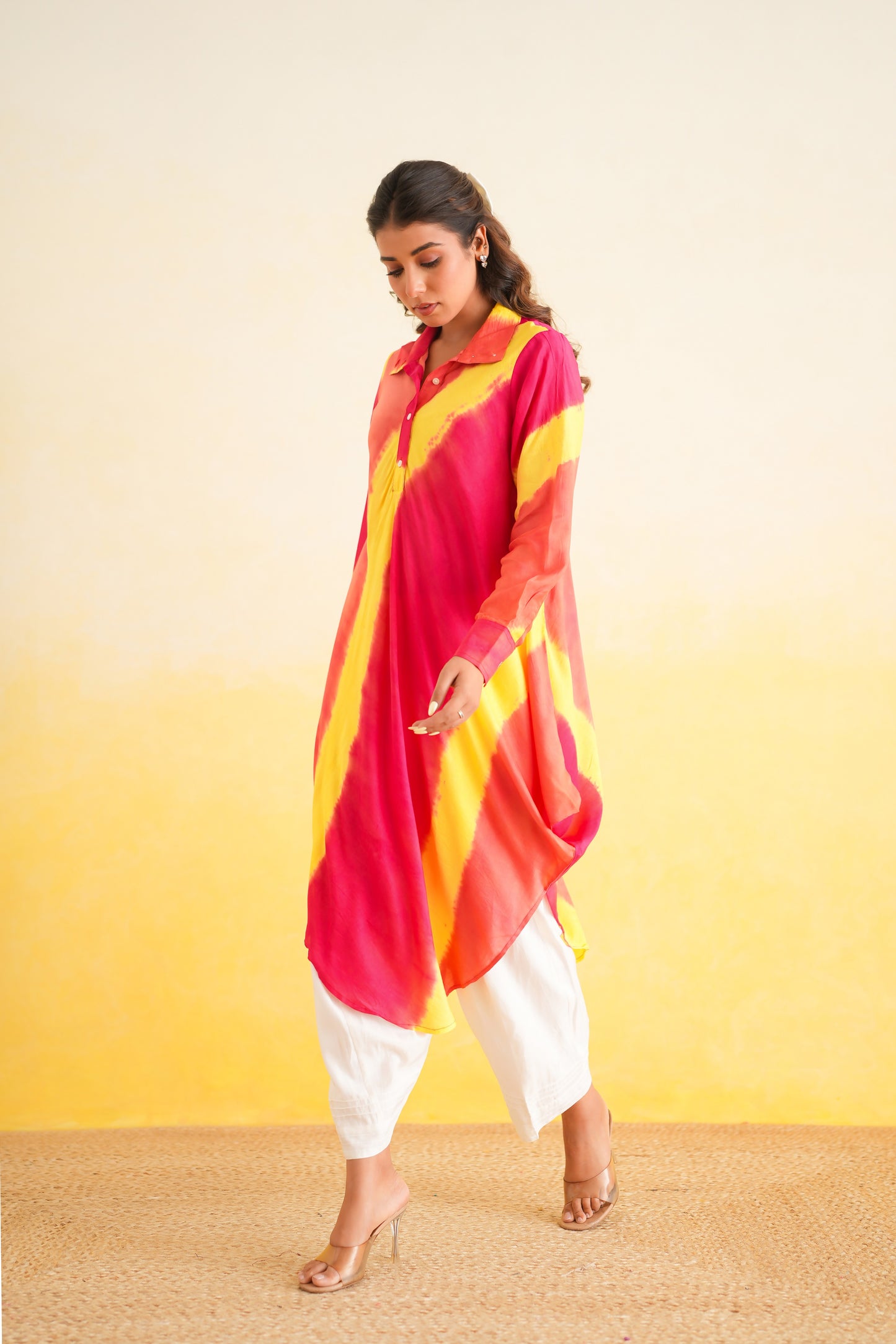 Shibori Kurta with Salwar (Set of 2)