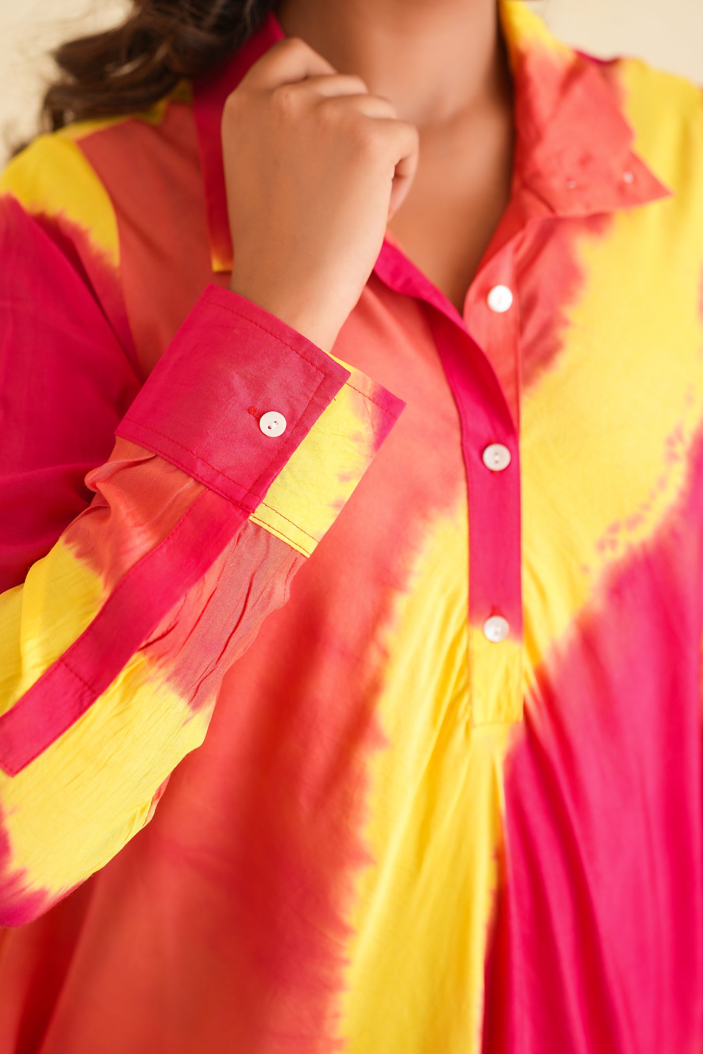 Shibori Kurta with Salwar (Set of 2)