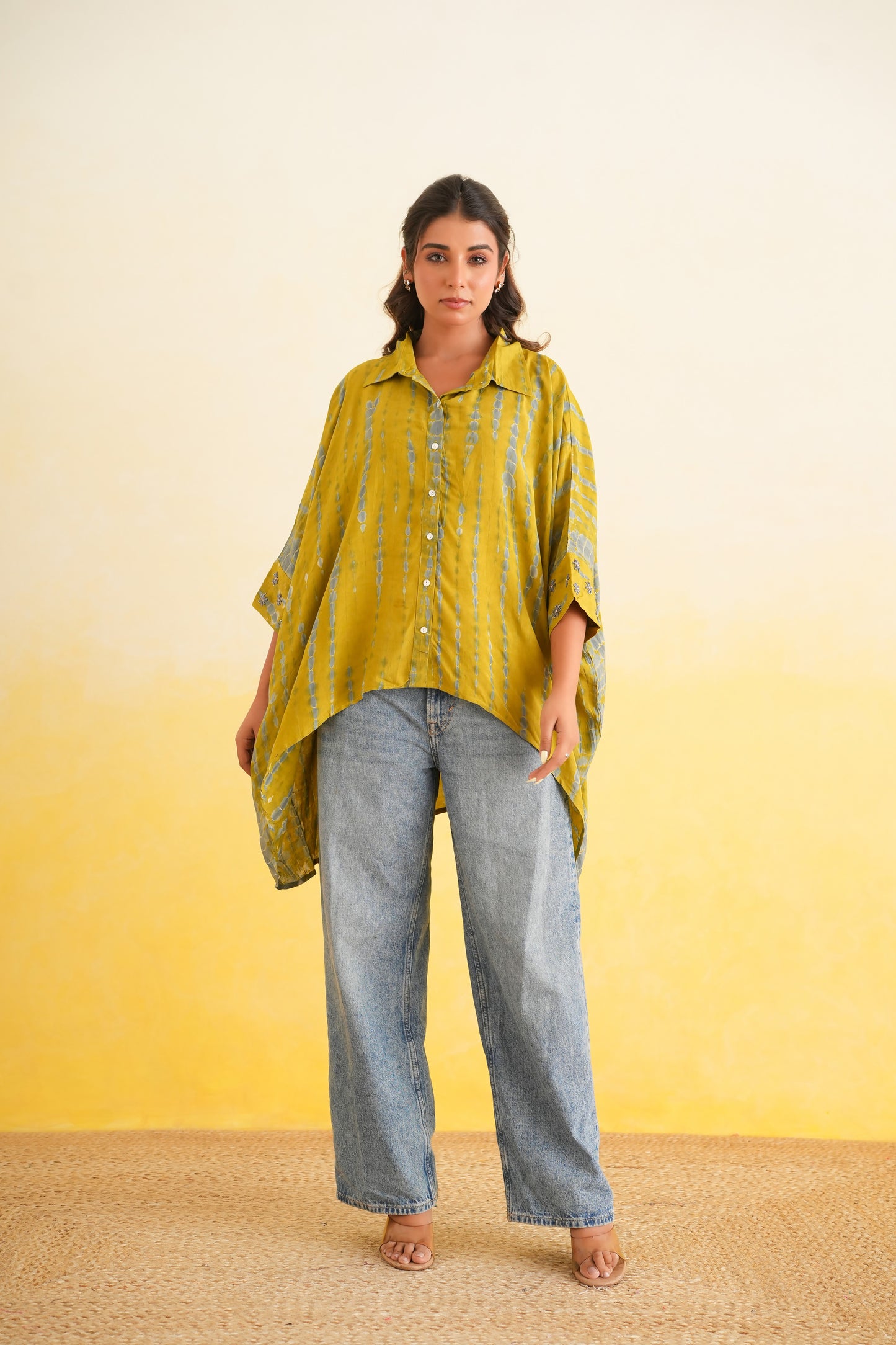 Mustard Shibori Shirt