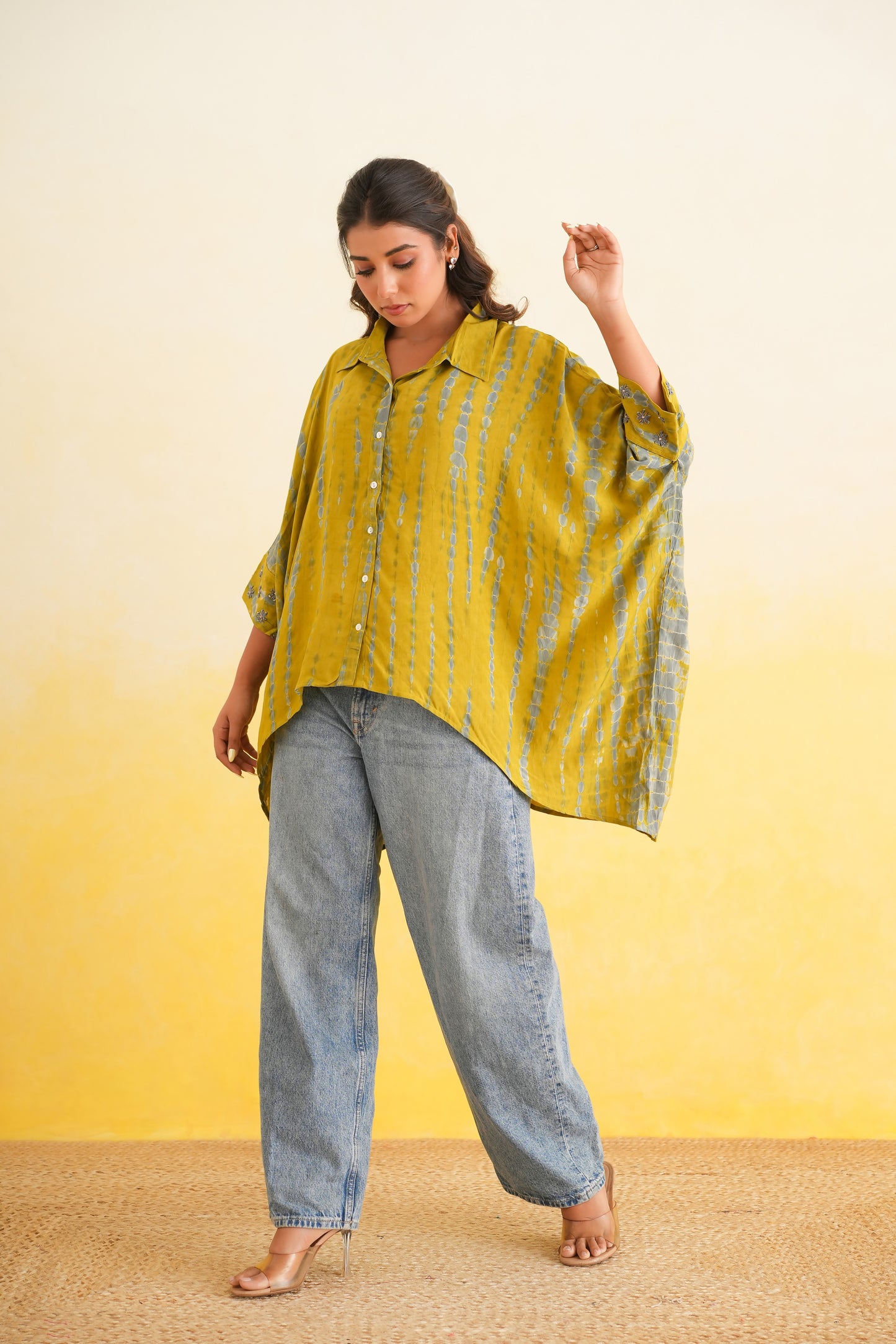 Mustard Shibori Shirt