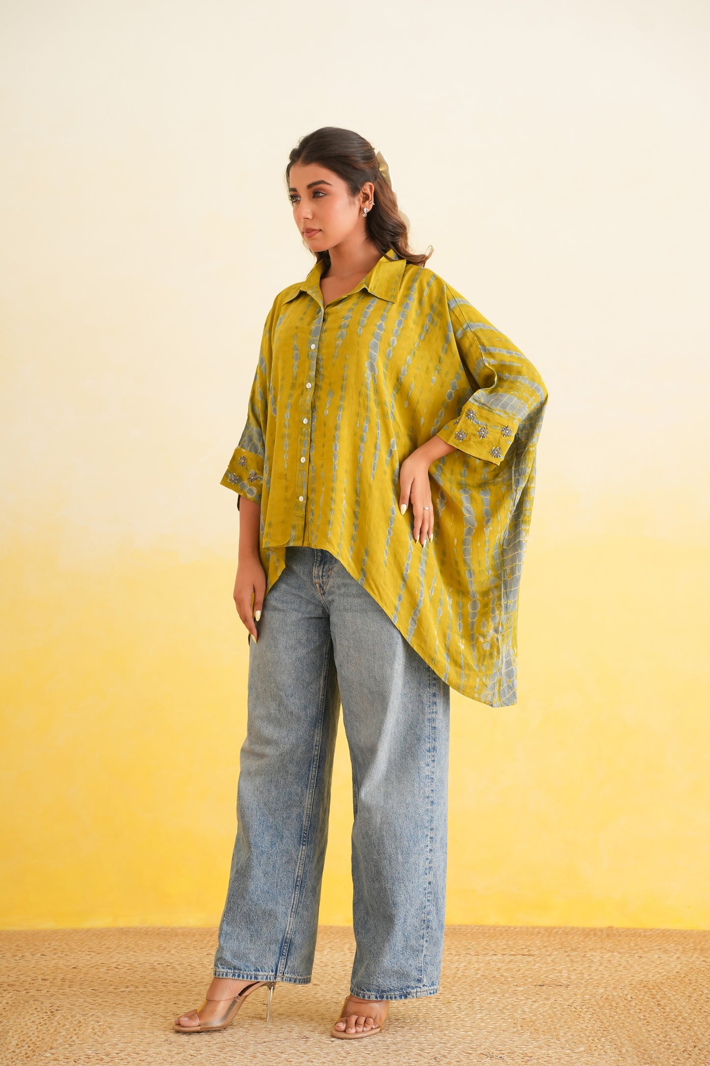 Mustard Shibori Shirt