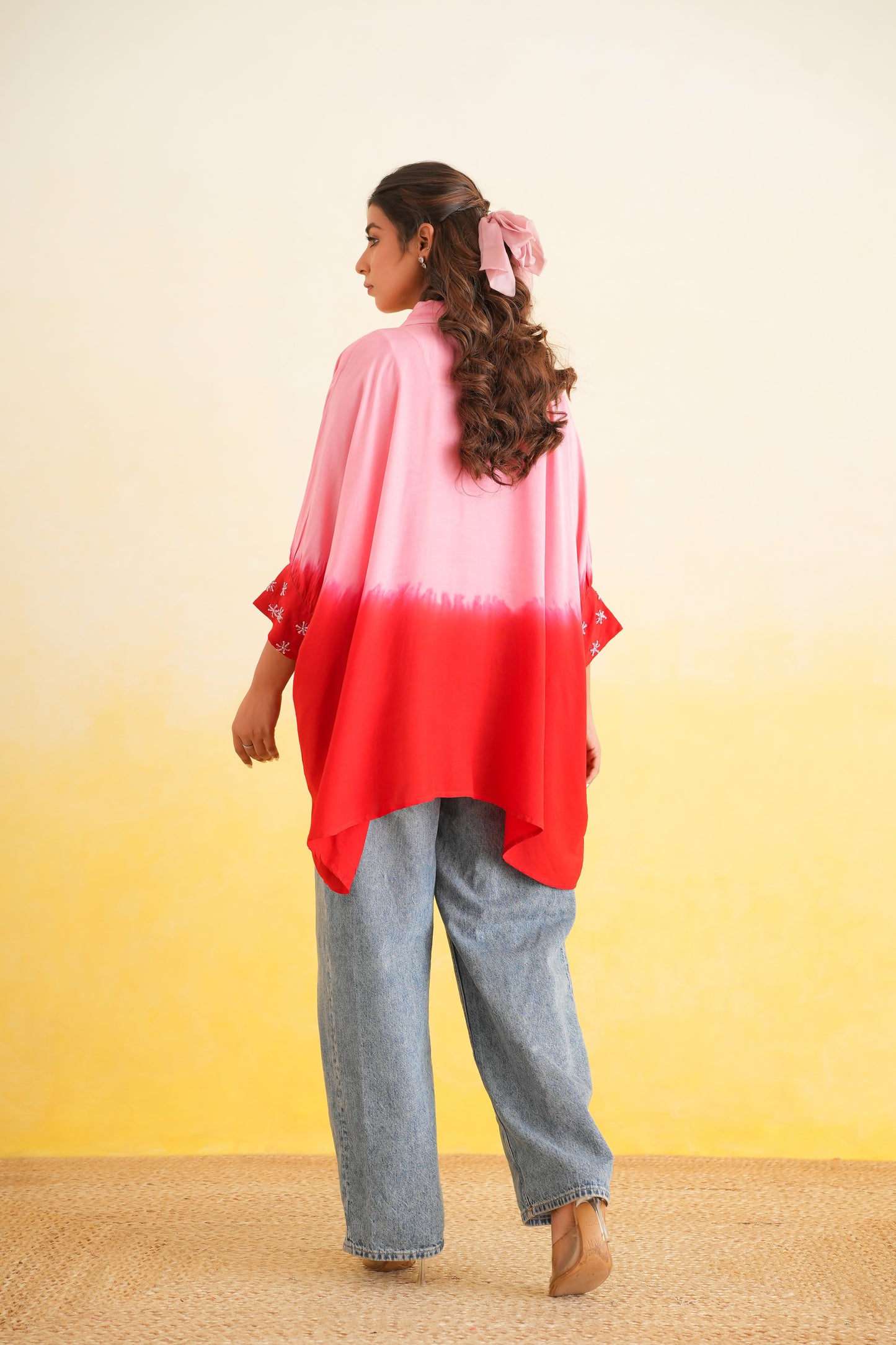 Ombre Shirt (Pink & Red)