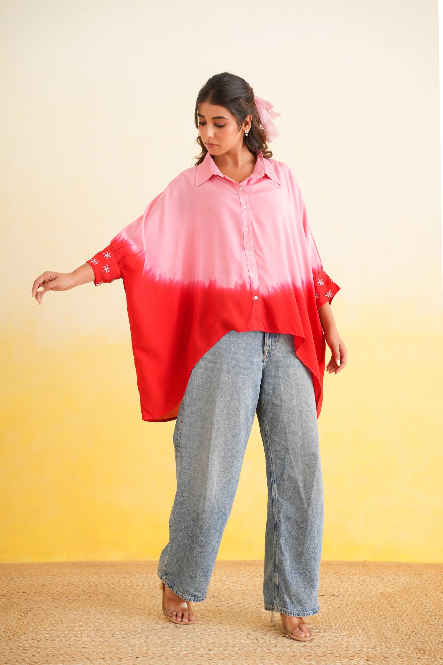 Ombre Shirt (Pink & Red)