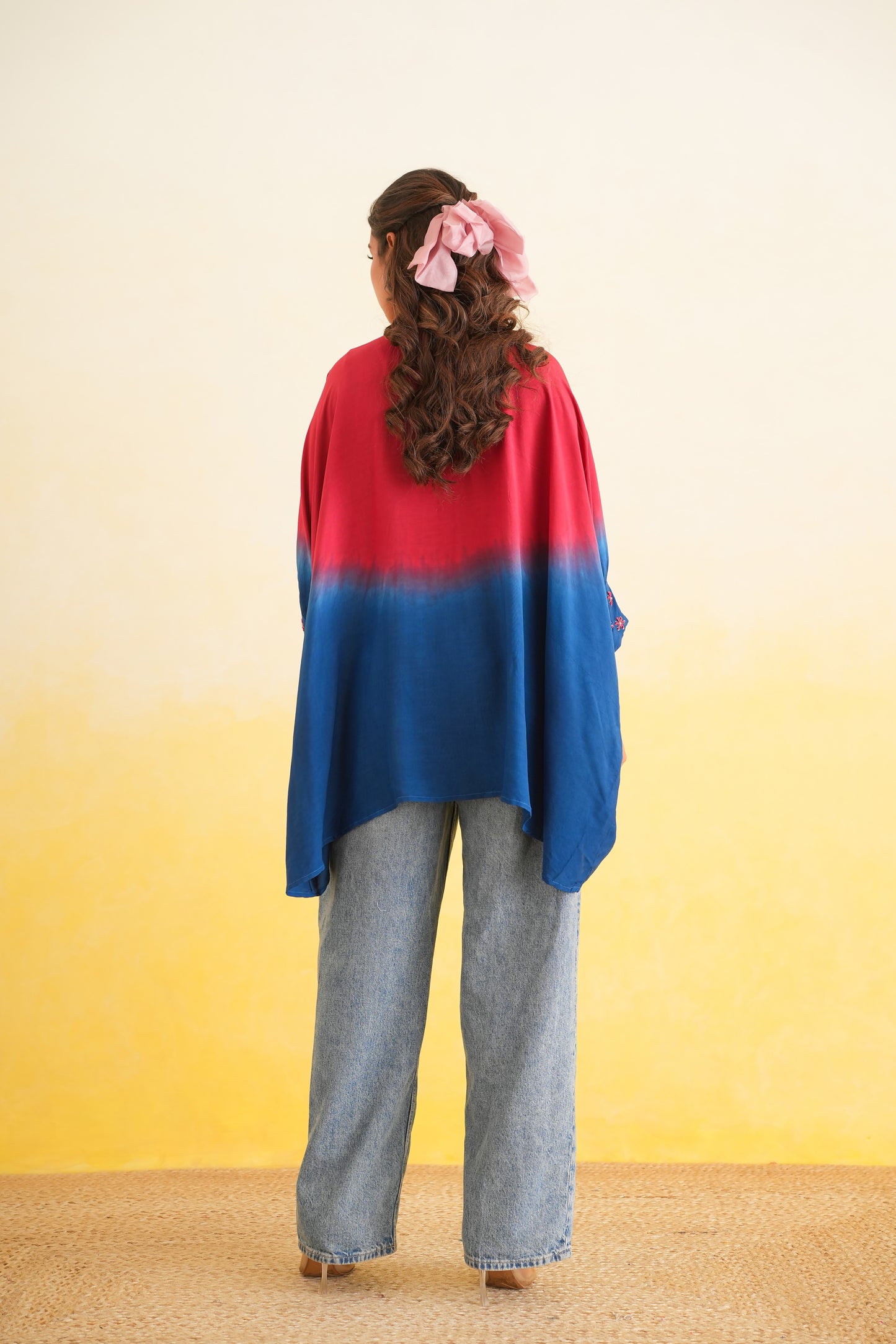 Ombre Shirt (Red & blue)