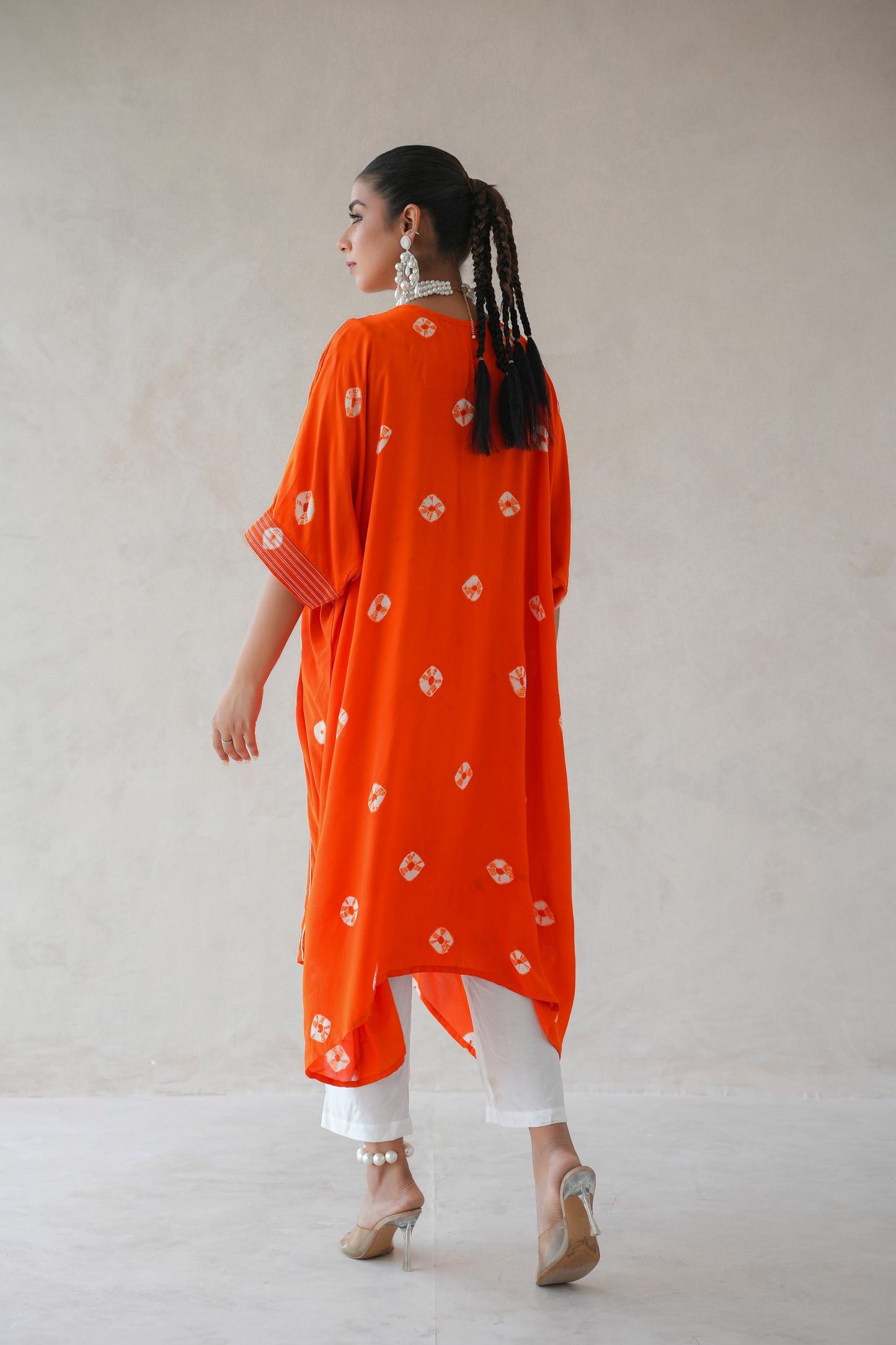 Bandhani Kaftan Set