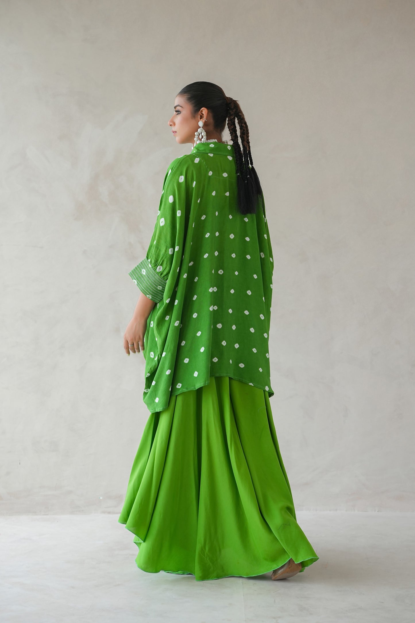Bandhani Shirt (Green)
