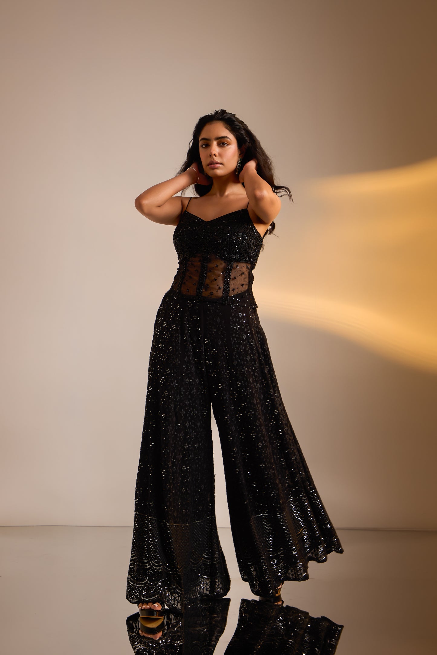 Embellished Corset Sharara Set