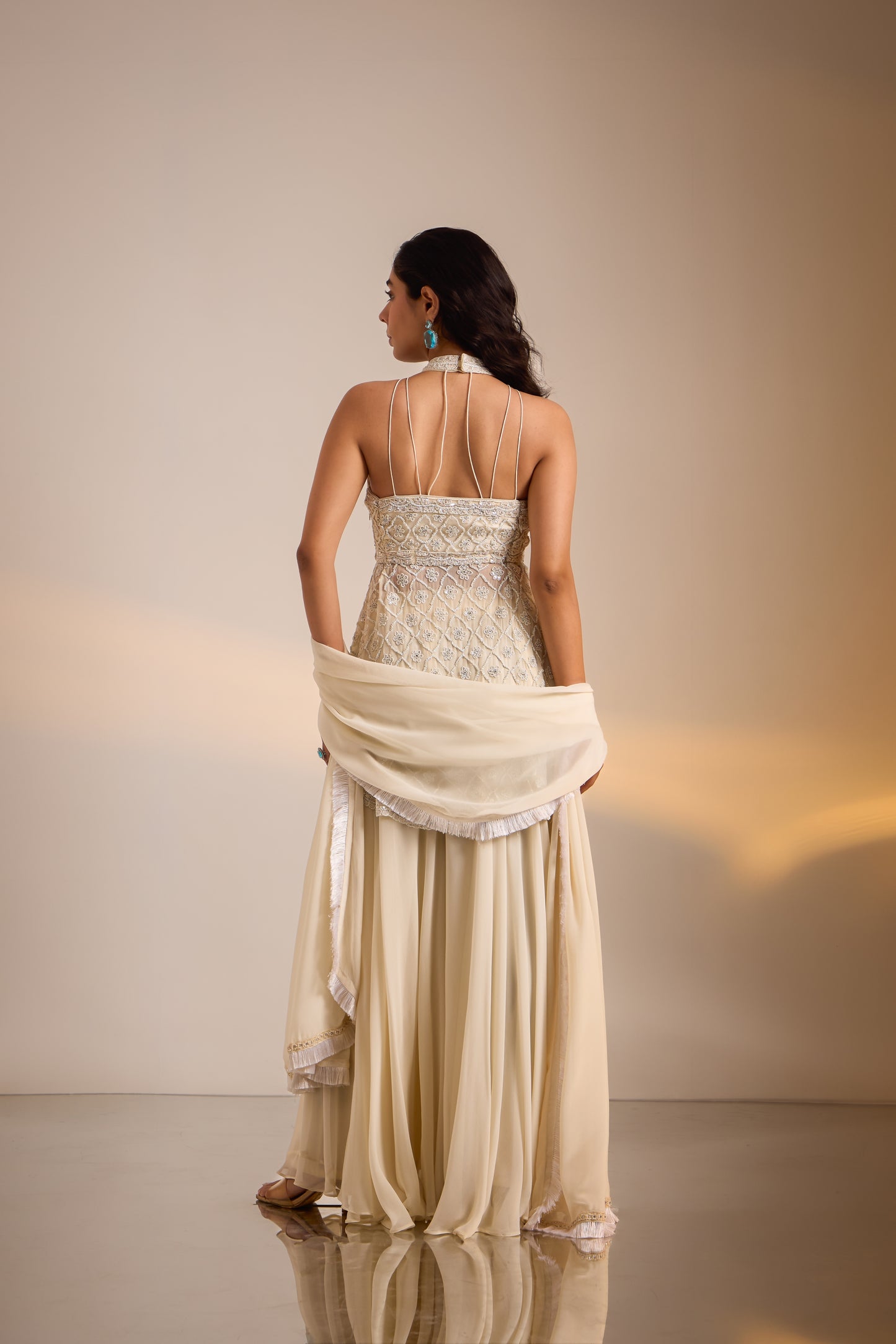 Embellished Sharara set