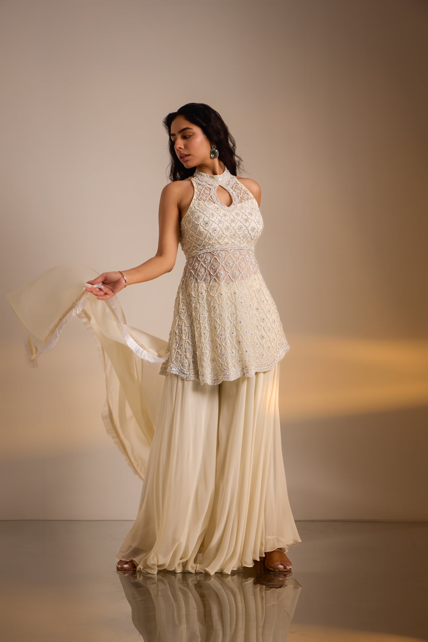 Embellished Sharara set