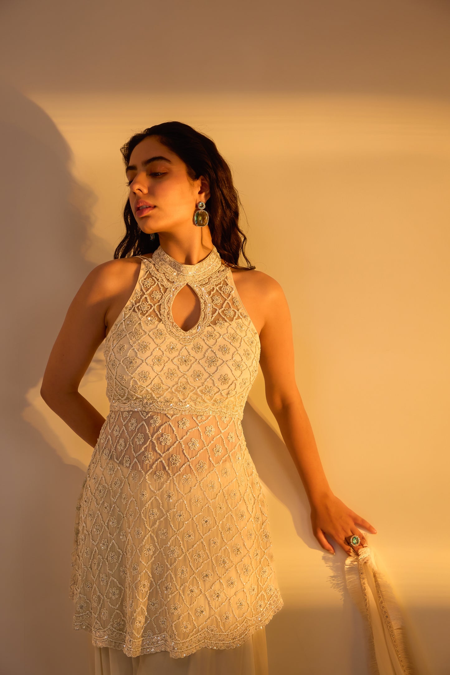 Embellished Sharara set