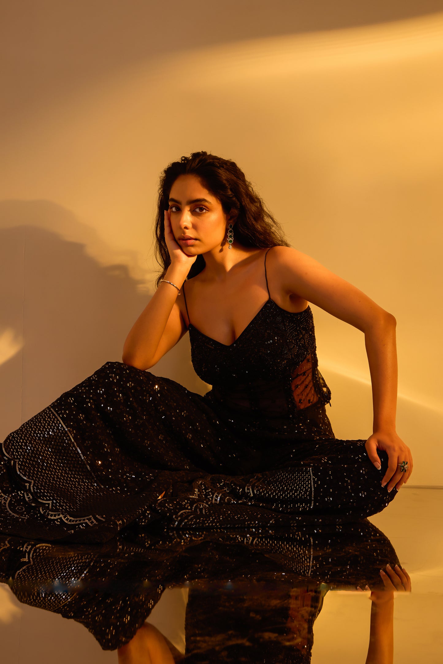 Embellished Corset Sharara Set