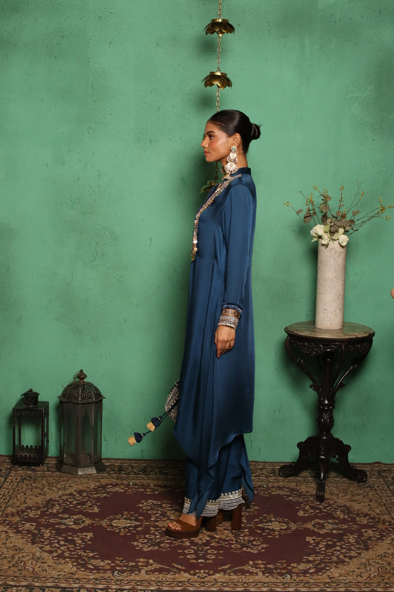 Coin Kurta(Royal Blue)