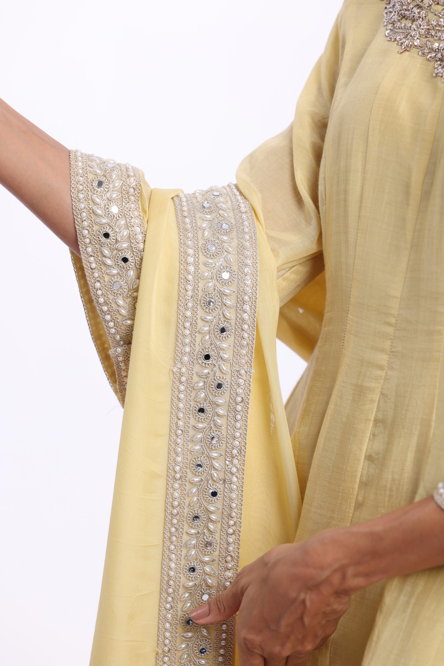 Anarkali Dupatta set with Narrow Salwar set