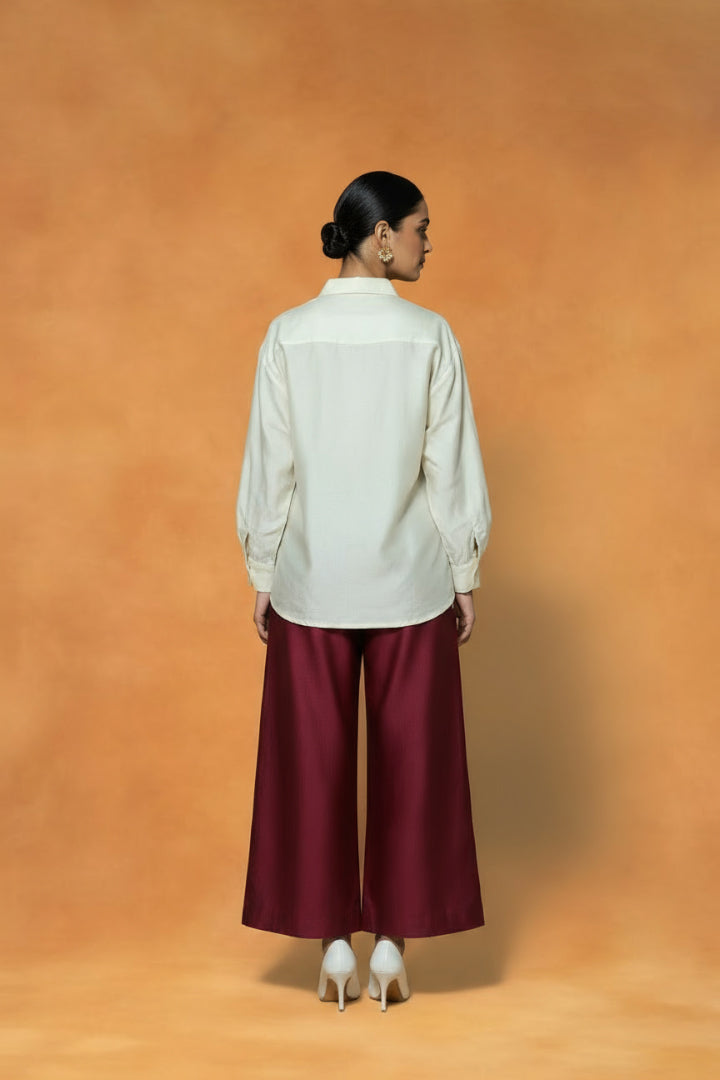 riganiI Maroon Mirage Co ord Set