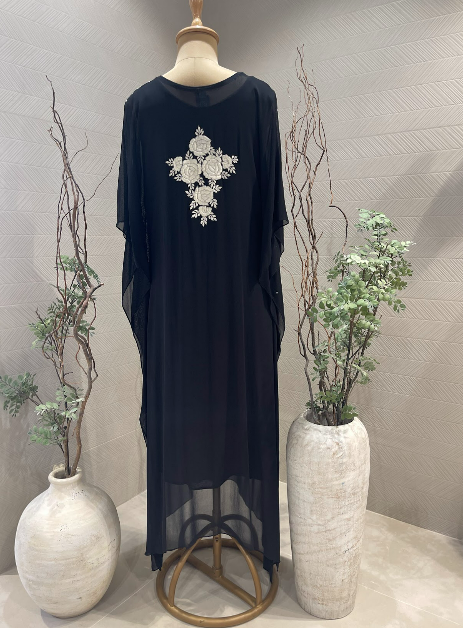 Midnight Black kaftan