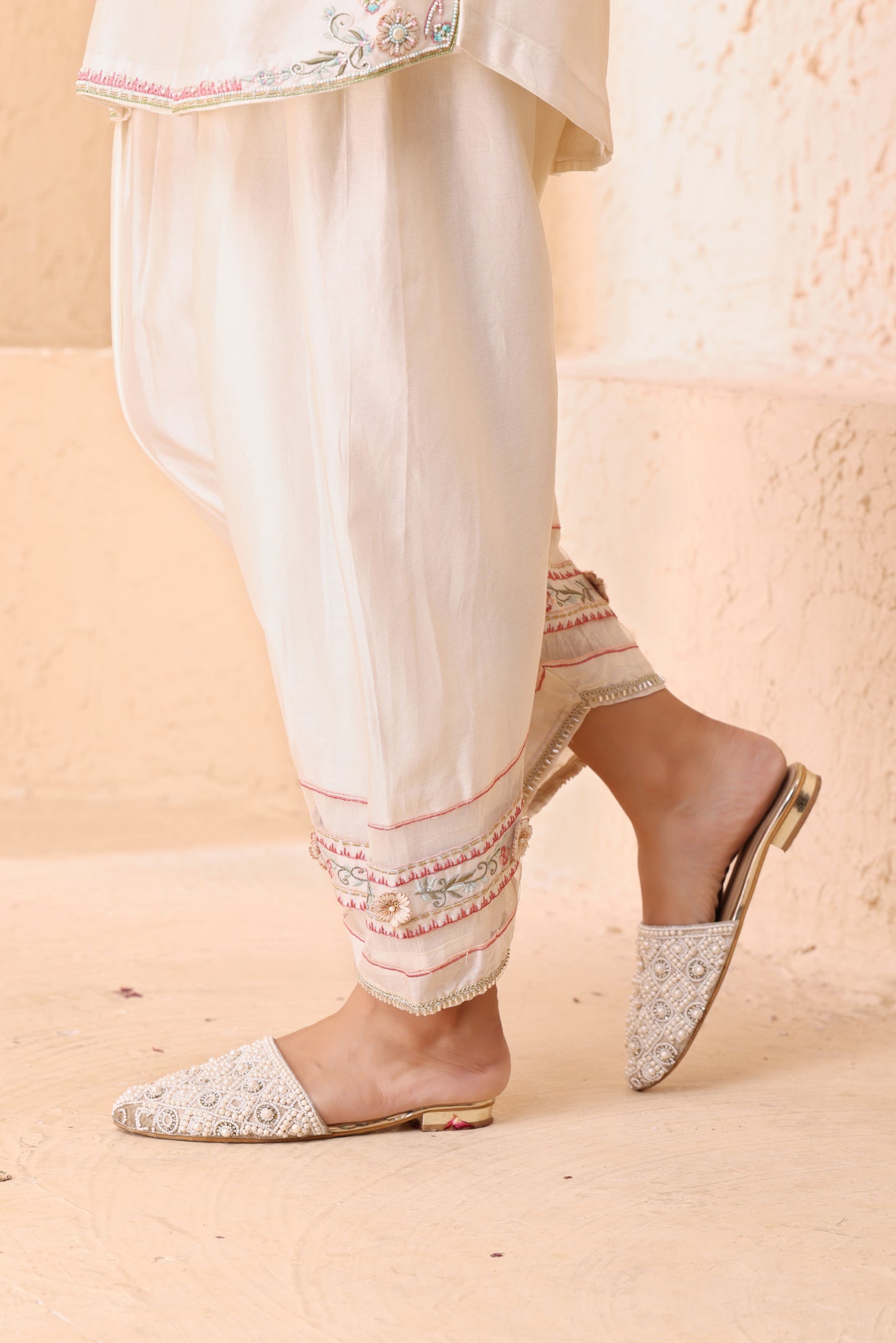 Straight short length shirt with Narrow salwar