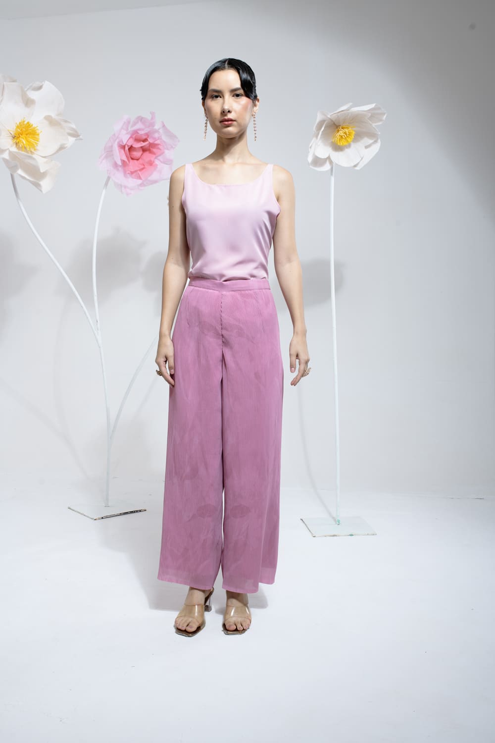 Sunshade Pleated Kurta Set