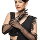 Black on Black Feather Draped Saree