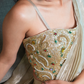 Golden Mist Ruffle Saree