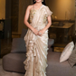 Golden Mist Ruffle Saree