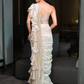 Golden Mist Ruffle Saree