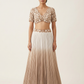 Gold and Ivory heavy embellished Lehenga Set.