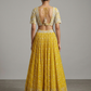 Yellow Embroidered Lehenga Set