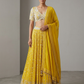 Yellow Embroidered Lehenga Set