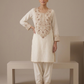 Ivory Chanderi Dabka Salwar Set