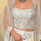 Broken Graphic Ivory Corset Cape Set - View 2
