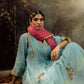 Ice Blue 5 Boota Kurta Set