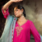 Ice Blue Jaal Farshi Kurta Set