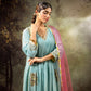 Ice Blue 5 Boota Kurta Set