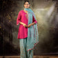 Ice Blue Jaal Farshi Kurta Set