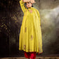 Neon Green 5 Boota Kurta Set