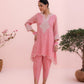 Siya Chanderi Pink Dhoti Set