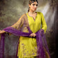 Neon Green Daman Lappa Sharara Set