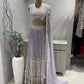 Lilac Pearl Zardozi Lehenga Set