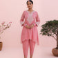 Siya Chanderi Pink Dhoti Set
