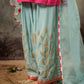 Ice Blue Jaal Farshi Kurta Set
