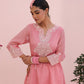 Siya Chanderi Pink Dhoti Set