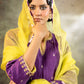 Purple Daman Lappa Sharara Set