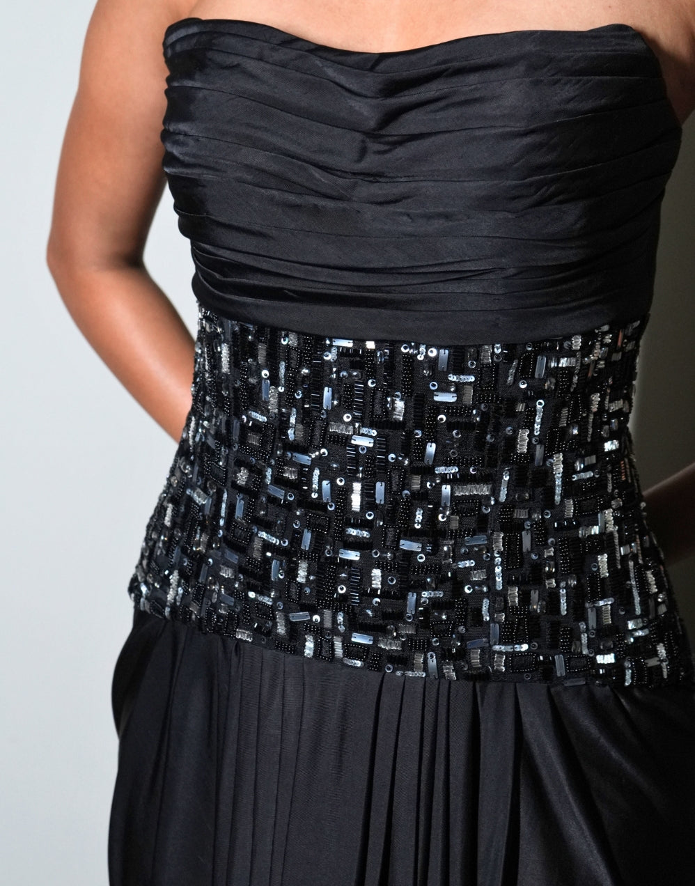 Broken Graphic Lycra Gown - View 2