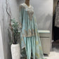 Powder Blue Gota Dhoti Suit Set